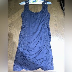 Sky “Cheryl” Mini Dress in Navy. Size Small.
